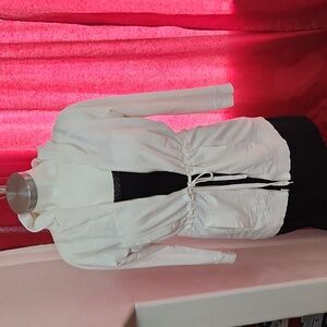 Norms Kamali off white knit hoodie tunic